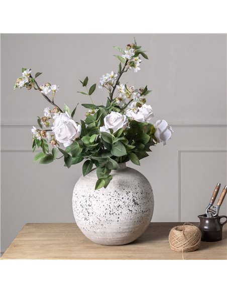 Hill Interiors Tiber Stone Ceramic Vase 22245 - pic 113800 | FastDaddyshop