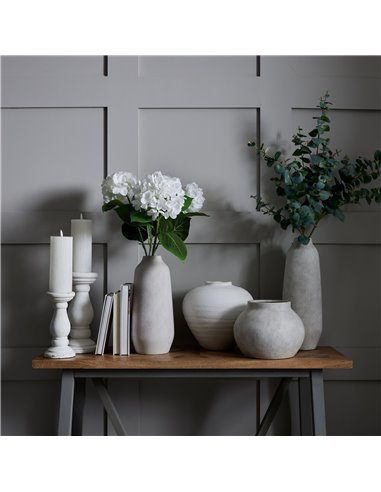 Hill Interiors Regola Matt White Ceramic Vase 22247