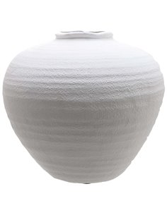Hill Interiors Regola Large Matt White Ceramic Vase 22248
