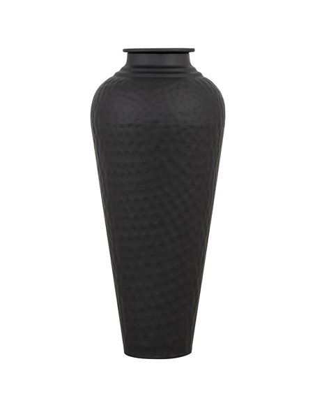 Hill Interiors Matt Black Hammered Vase With Lid 22858 - pic 113822 | FastDaddyshop