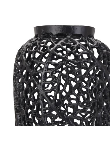 Hill Interiors Black Cast Lattice Large Vase 22875