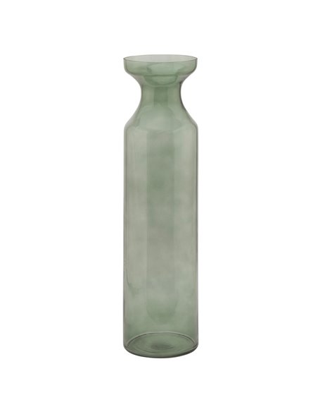 Hill Interiors Smoked Sage Glass Tall Fluted Vase 22979 - pic 113837 | FastDaddyshop