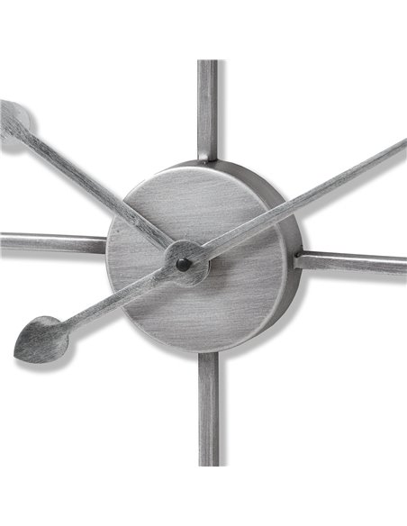 Hill Interiors Silver Heart Skeleton Wall Clock 17857 - pic 113844 | FastDaddyshop