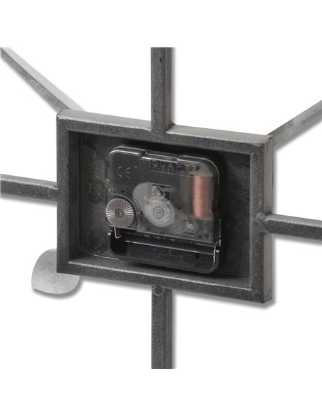 Hill Interiors Silver Rectangular Skeleton Wall Clock 17859 - pic 113851 | FastDaddyshop
