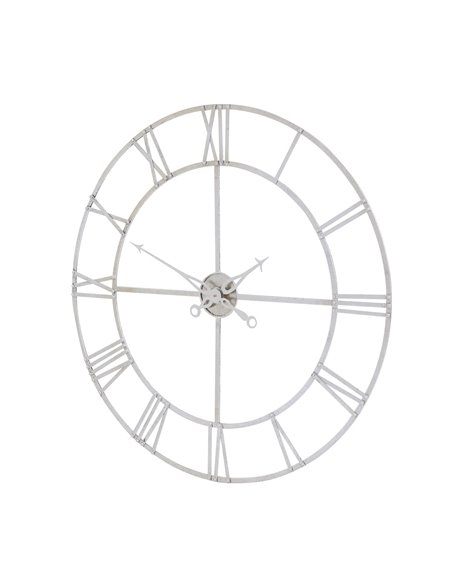 Hill Interiors Large Silver Foil Skeleton Wall Clock 18896 - pic 113853 | FastDaddyshop