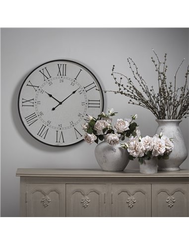 Hill Interiors Large Embossed Station Clock 19479