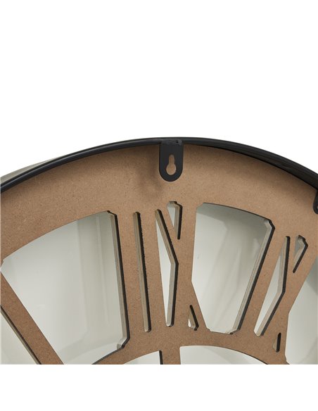 Hill Interiors Black Framed Skeleton Clock With White Roman Numerals 21070 - pic 113863 | FastDaddyshop