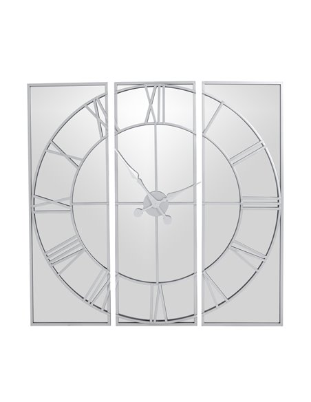 Hill Interiors Celina Mirrored Wall Clock 21619 - pic 113864 | FastDaddyshop