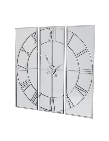 Hill Interiors Celina Mirrored Wall Clock 21619 - pic 113865 | FastDaddyshop