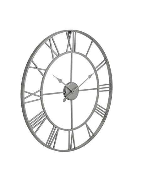 Hill Interiors Silver Skeleton Wall Clock 21622 - pic 113870 | FastDaddyshop