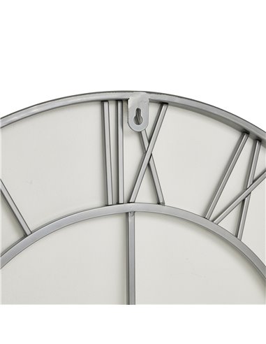 Hill Interiors Silver Skeleton Wall Clock 21622