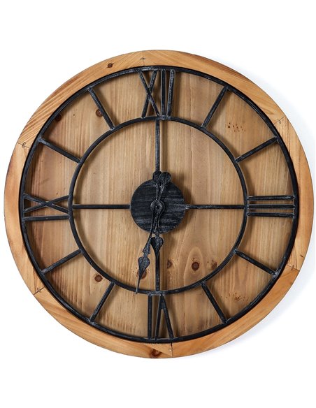 Hill Interiors Williston Wooden Wall Clock 21641 - pic 113889 | FastDaddyshop