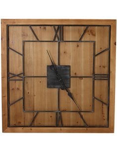 Hill Interiors Williston Square Wooden Wall Clock 21643