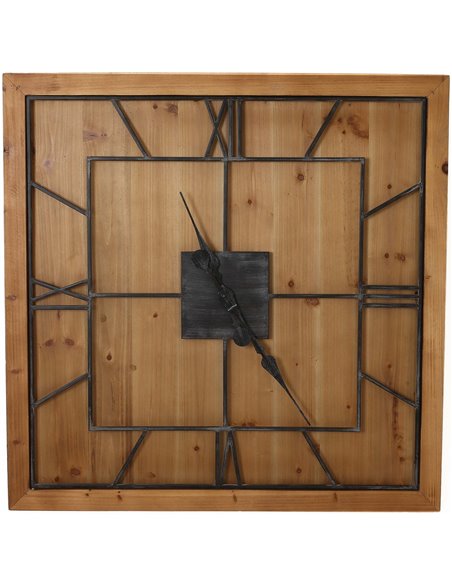 Hill Interiors Williston Square Wooden Wall Clock 21643 - pic 113895 | FastDaddyshop