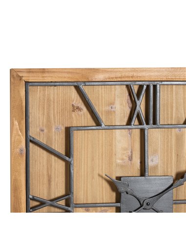 Hill Interiors Williston Square Wooden Wall Clock 21643