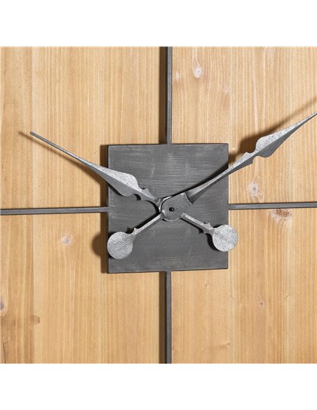 Hill Interiors Williston Square Large Wooden Wall Clock 21644 - pic 113900 | FastDaddyshop