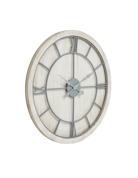 Hill Interiors Williston White Large Wall Clock 21650 - pic 113907 | FastDaddyshop