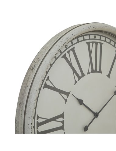 Hill Interiors Embossed Wall Clock With Glass 23270