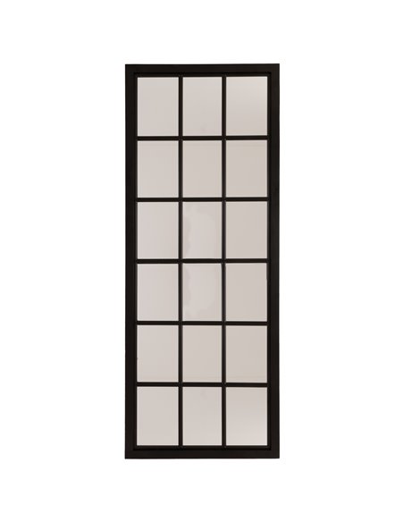 Hill Interiors Tall Black Wooden Window Mirror 22492 - pic 113922 | FastDaddyshop