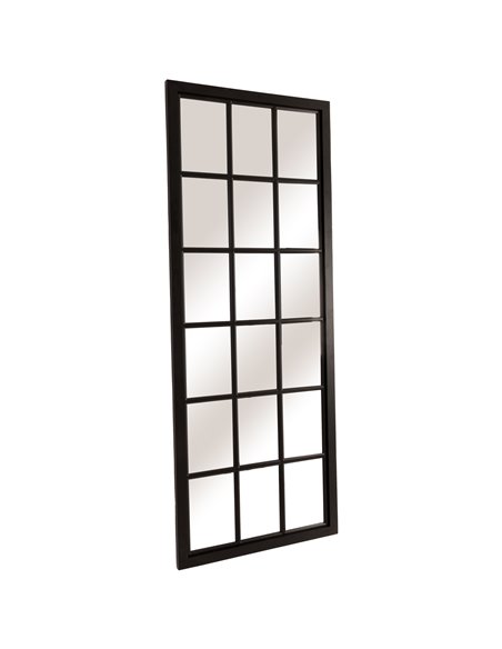 Hill Interiors Tall Black Wooden Window Mirror 22492 - pic 113923 | FastDaddyshop