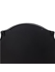 Hill Interiors Matt Black Ornate Curved Mirror 23087 2