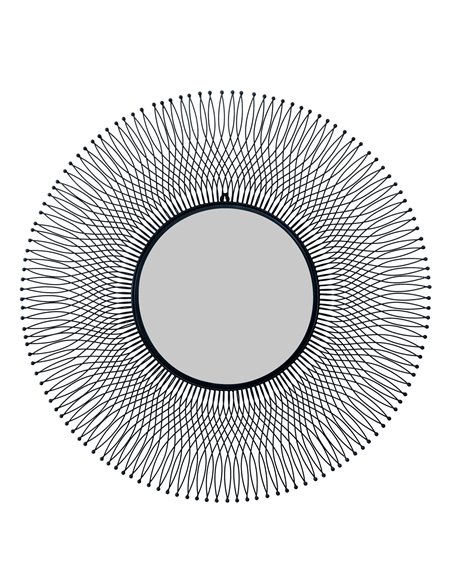Hill Interiors Rio Black Large Wire Mirror 23107 - pic 113933 | FastDaddyshop