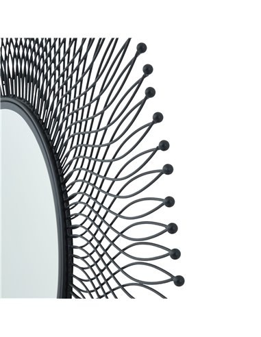 Hill Interiors Rio Black Large Wire Mirror 23107