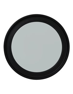 Hill Interiors Black Wood Round Framed Mirror 23332