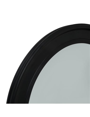 Hill Interiors Black Wood Round Framed Mirror 23332