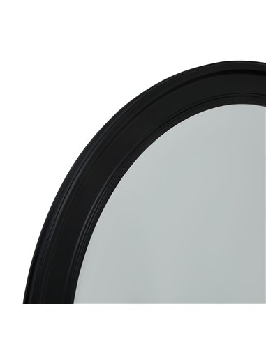 Hill Interiors Black Wood Round Framed Large Mirror 23334
