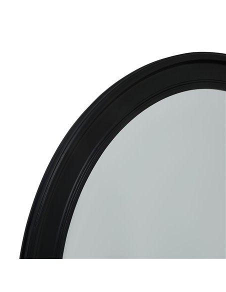 Hill Interiors Black Wood Round Framed Large Mirror 23334 - pic 113940 | FastDaddyshop