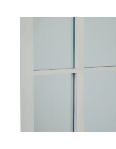 Hill Interiors White Large Arched Window Mirror 23338