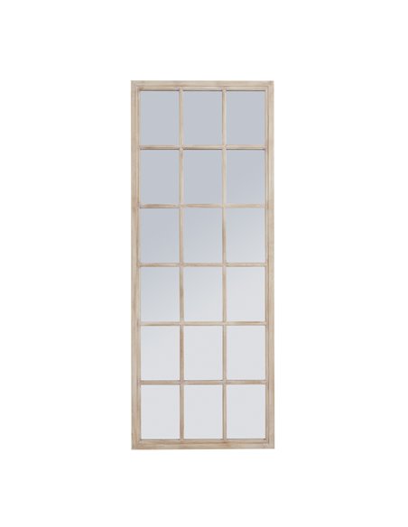 Hill Interiors Tall Washed Wood Window Mirror 23376 - pic 113948 | FastDaddyshop
