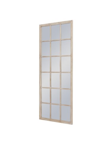 Hill Interiors Tall Washed Wood Window Mirror 23376