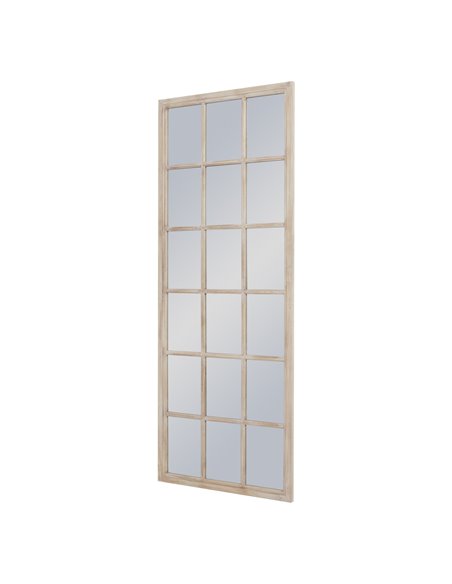 Hill Interiors Tall Washed Wood Window Mirror 23376 - pic 113949 | FastDaddyshop