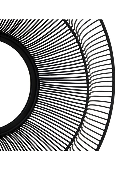 Hill Interiors Chico Black Wire Mirror 23585 - pic 113957 | FastDaddyshop