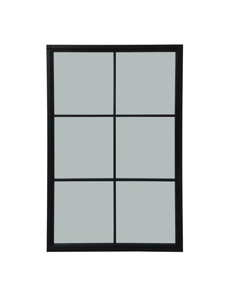 Hill Interiors Black Wood XL Window Mirror 23606 - pic 113960 | FastDaddyshop