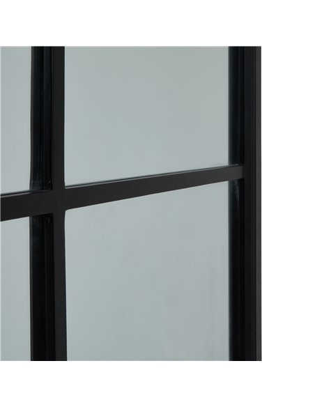 Hill Interiors Black Wood XL Window Mirror 23606 - pic 113962 | FastDaddyshop