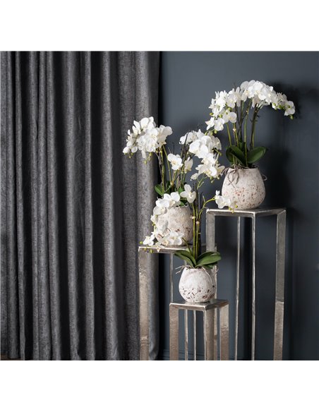 Hill Interiors White Orchid In Stone Pot 19956 - pic 113977 | FastDaddyshop
