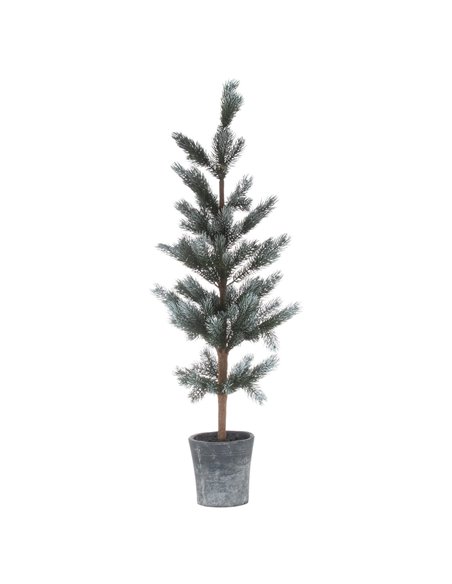 Hill Interiors Christmas Fir Tree In Stone Pot 21812 - pic 113984 | FastDaddyshop