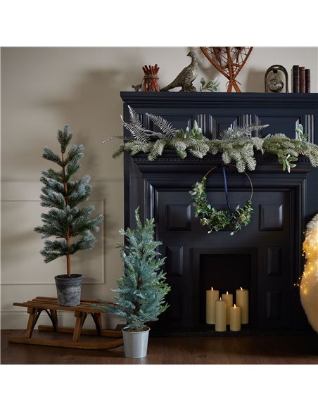 Hill Interiors Christmas Fir Tree In Stone Pot 21812 - pic 113987 | FastDaddyshop