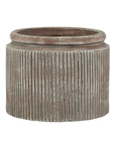 Hill Interiors Siena Brown Dolly Pot 23637