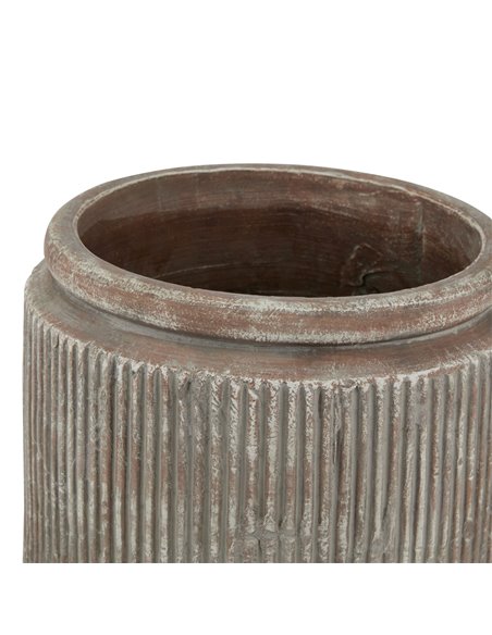 Hill Interiors Siena Brown Dolly Pot 23637 - pic 114036 | FastDaddyshop