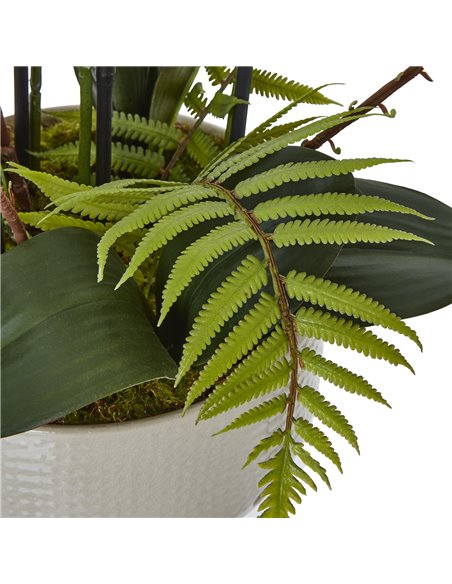 Hill Interiors Large White Orchid In Ceramic Pot 23758 - pic 114069 | FastDaddyshop