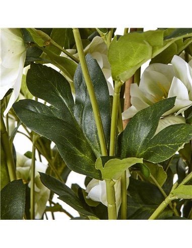 Hill Interiors Large White Hellebore In Grey Pot 23767