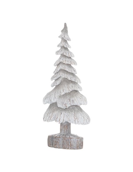 Hill Interiors Carved Wood Effect Grey Small Snowy Tree 21817 - pic 114088 | FastDaddyshop