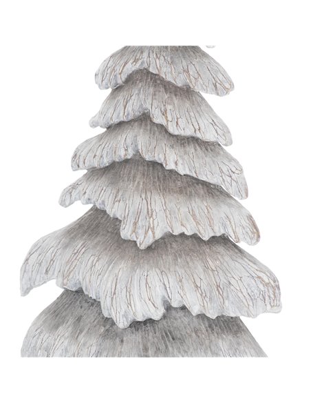 Hill Interiors Carved Wood Effect Grey Small Snowy Tree 21817 - pic 114089 | FastDaddyshop