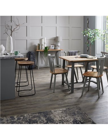 Hill Interiors Franklin Hardwood Shaped Barstool 19924