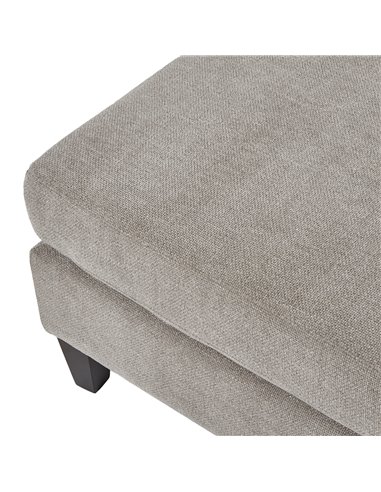 Hill Interiors Vesper Taupe Ottoman Foot Stool 23743