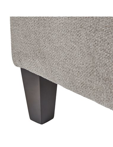 Hill Interiors Vesper Taupe Ottoman Foot Stool 23743